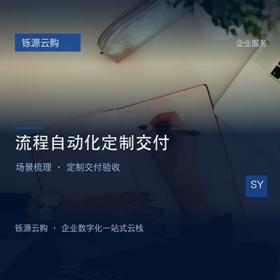 流程自动化定制交付 · 按场景